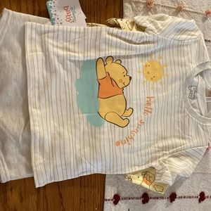 24mo Winnie the Pooh 3 piece shirt & short set